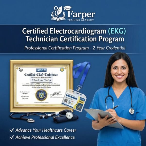 Farper Training Academy™ Certified Electrocardiogram (EKG) Technician Certification Program — 2-Year Professional Credential